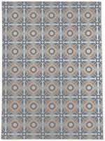 LIBERTY BLUE & CAMEL Area Rug By Marina Gutierrez