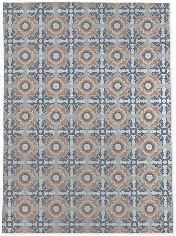 LIBERTY BLUE & CAMEL Area Rug By Marina Gutierrez