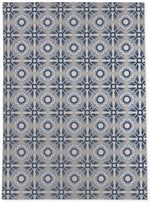 LIBERTY BLUE & GREY Area Rug By Marina Gutierrez