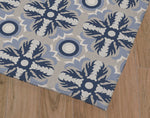 LIBERTY BLUE & GREY Area Rug By Marina Gutierrez