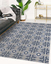 LIBERTY BLUE & GREY Area Rug By Marina Gutierrez