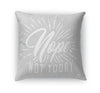 NOPE GREY Accent Pillow By Kavka Designs
