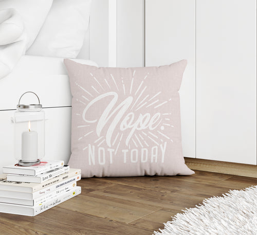 NOPE PINK Accent Pillow By Kavka Designs