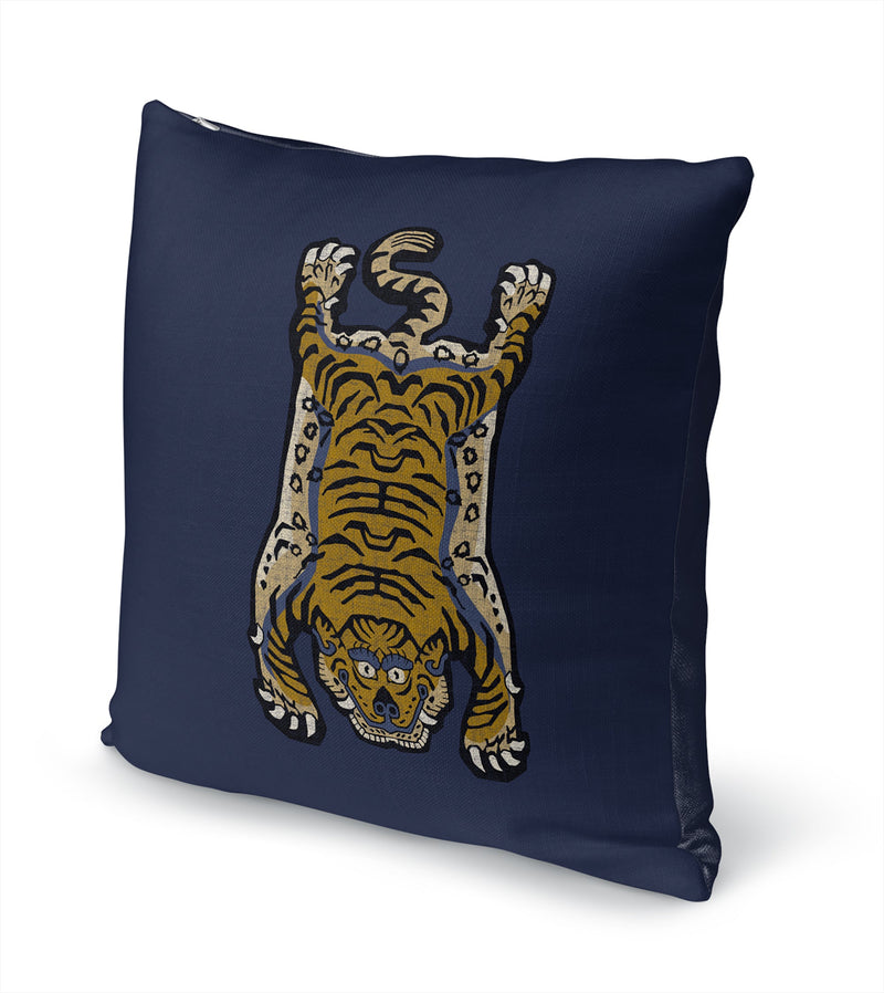 TIBETAN SNOW TIGER Accent Pillow By Kavka Designs