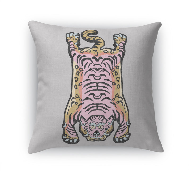 TIBETAN SNOW TIGER Accent Pillow By Kavka Designs