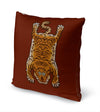 TIBETAN SNOW TIGER Accent Pillow By Kavka Designs