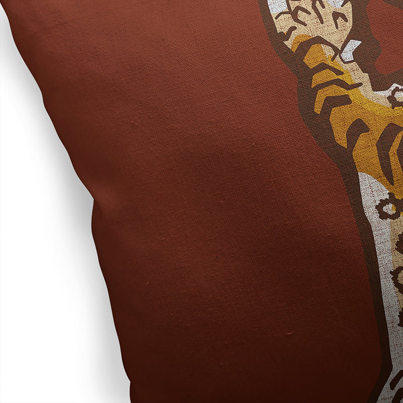 TIBETAN SNOW TIGER Accent Pillow By Kavka Designs