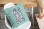 TIBETAN SNOW TIGER Accent Pillow By Kavka Designs