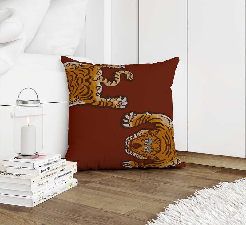 TIBETAN TIGER Accent Pillow By Kavka Designs