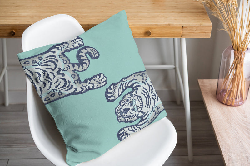 TIBETAN TIGER Accent Pillow By Kavka Designs