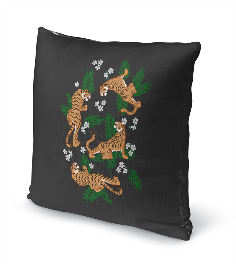 TIGER FLORAL Accent Pillow By Kavka Designs