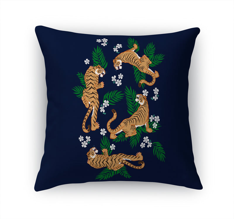 TIGER FLORAL Accent Pillow By Kavka Designs