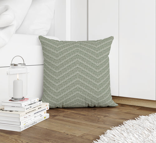 CHEVRON SNAKE GREEN Accent Pillow By Kavka Designs