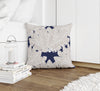 BANANA LEAVES BLUE Accent Pillow By Kavka Designs