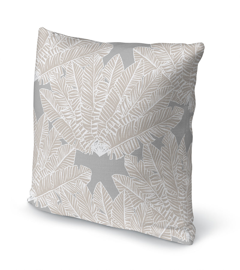BANANA LEAVES GREY Accent Pillow By Kavka Designs