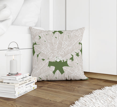 BANANA LEAVES GREEN Accent Pillow By Kavka Designs