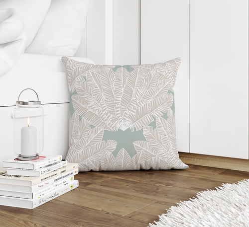 BANANA LEAVES LIGHT GREEN Accent Pillow By Kavka Designs