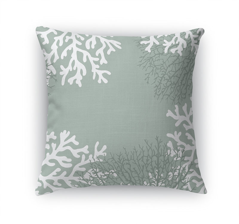 CORAL LIGHT GREEN Accent Pillow By Kavka Designs