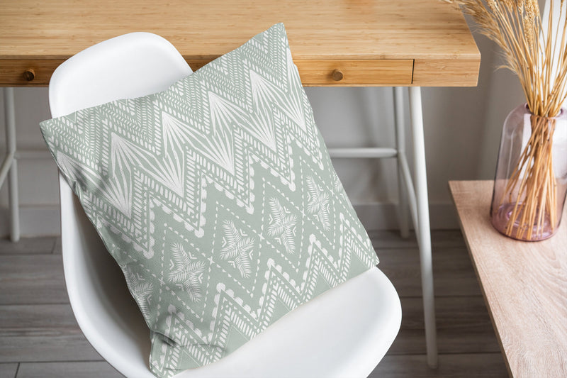 PALM CHEVRON Accent Pillow By Kavka Designs