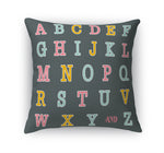 ALPHABET Accent Pillow By Kavka Designs