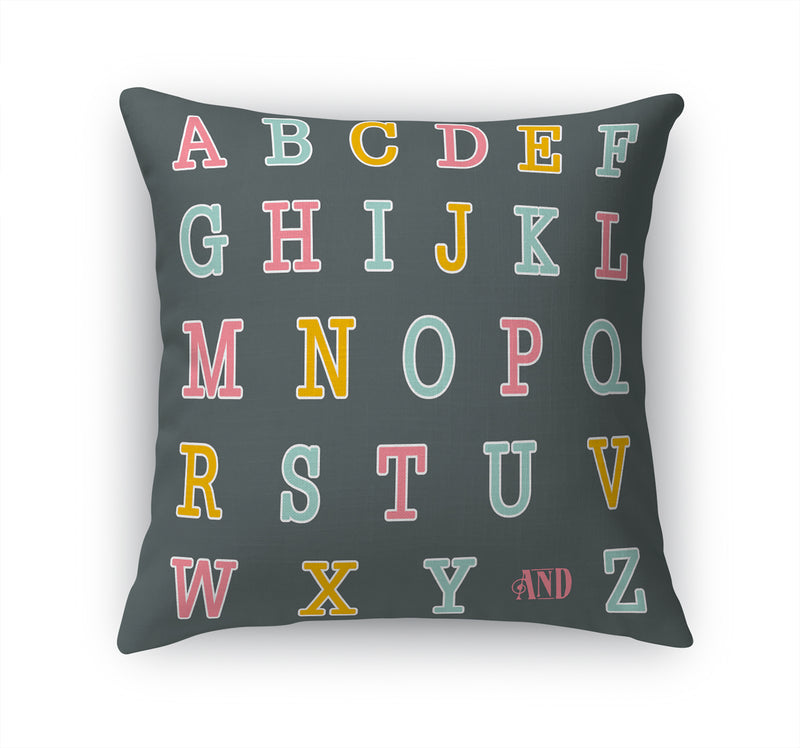 ALPHABET Accent Pillow By Kavka Designs