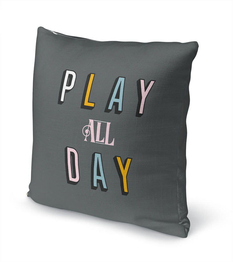 PLAY ALL DAY Accent Pillow By Kavka Designs