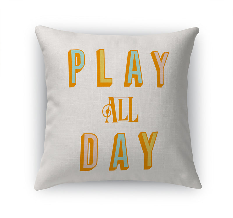 PLAY ALL DAY Accent Pillow By Kavka Designs