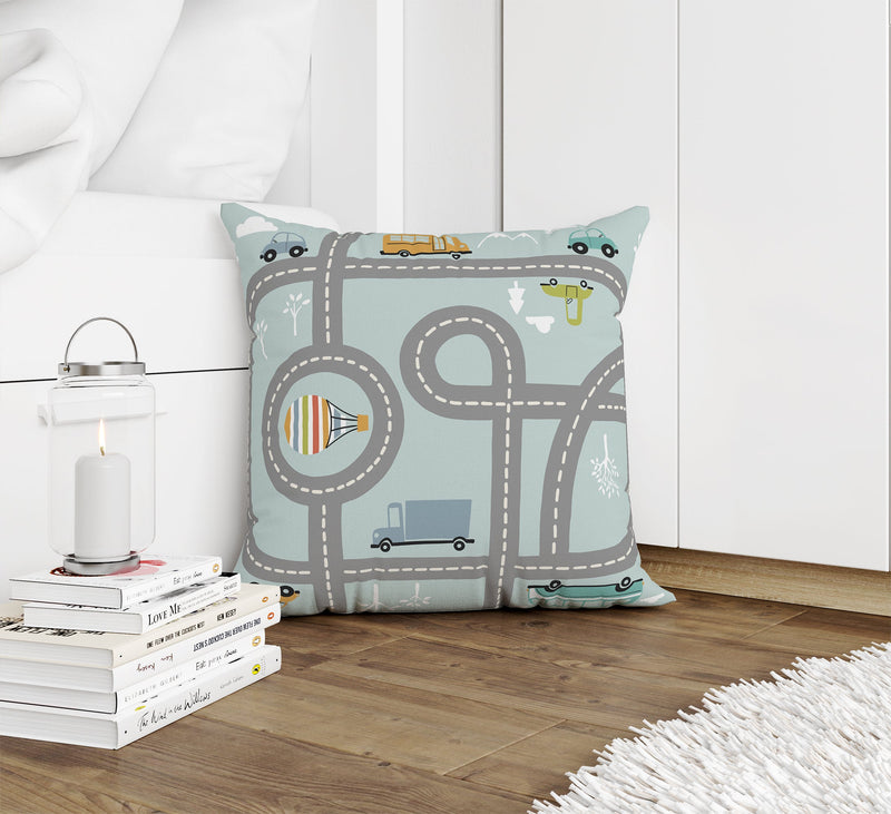 ROAD TRIP Accent Pillow By Kavka Designs