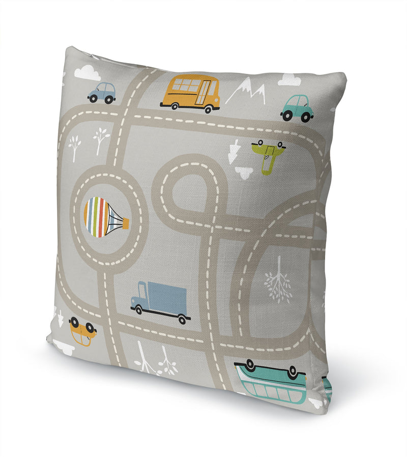 ROAD TRIP Accent Pillow By Kavka Designs