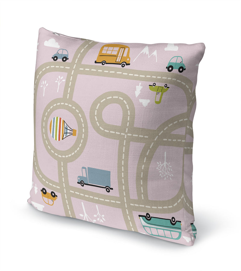 ROAD TRIP Accent Pillow By Kavka Designs