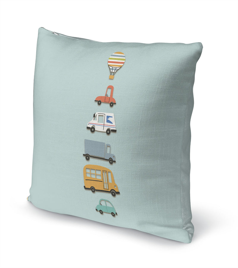 STACKED TRUCKS Accent Pillow By Kavka Designs