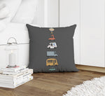 STACKED TRUCKS Accent Pillow By Kavka Designs