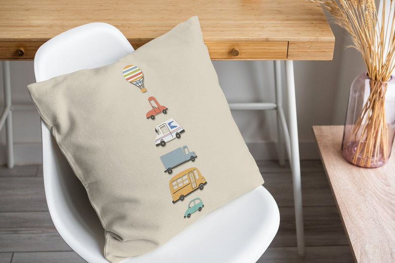 STACKED TRUCKS Accent Pillow By Kavka Designs