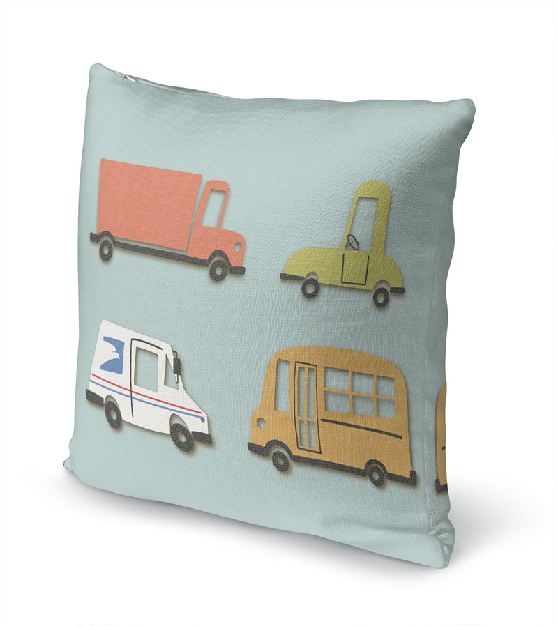 TRUCKS Accent Pillow By Kavka Designs