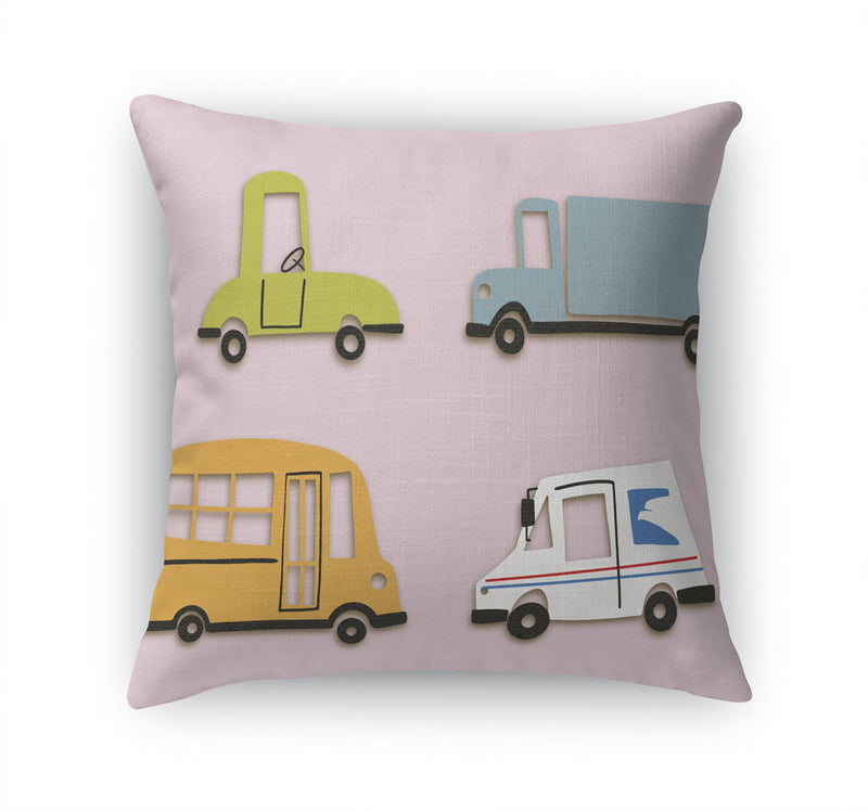 TRUCKS Accent Pillow By Kavka Designs