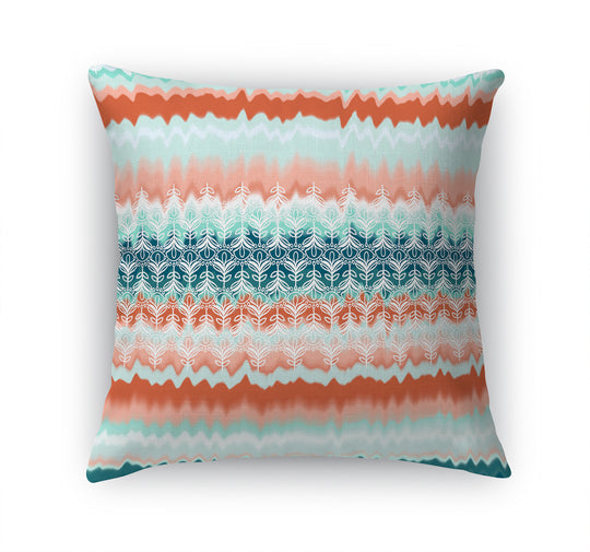 Coral Olive Green African Pattern Throw Pillow With Insert – Reflektion  Design