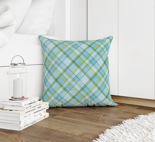 MADRAS BLUE Accent Pillow By Kavka Designs