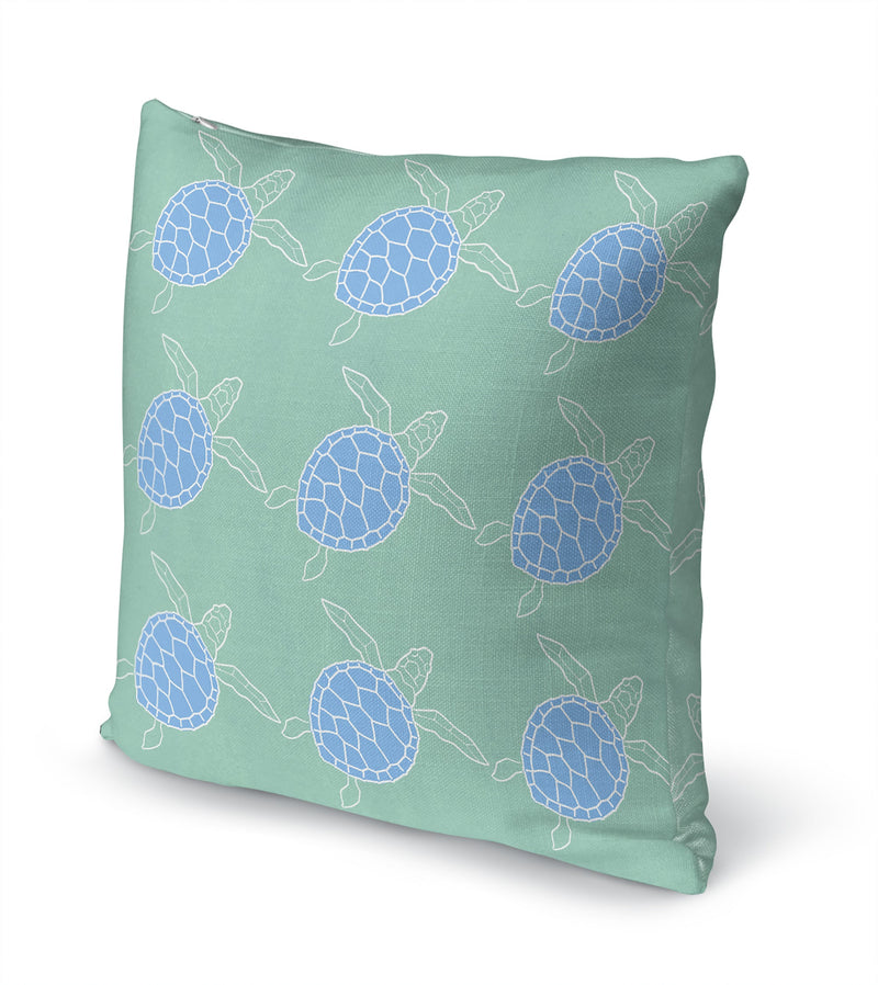 SWIMMING TURTLES Accent Pillow By Kavka Designs