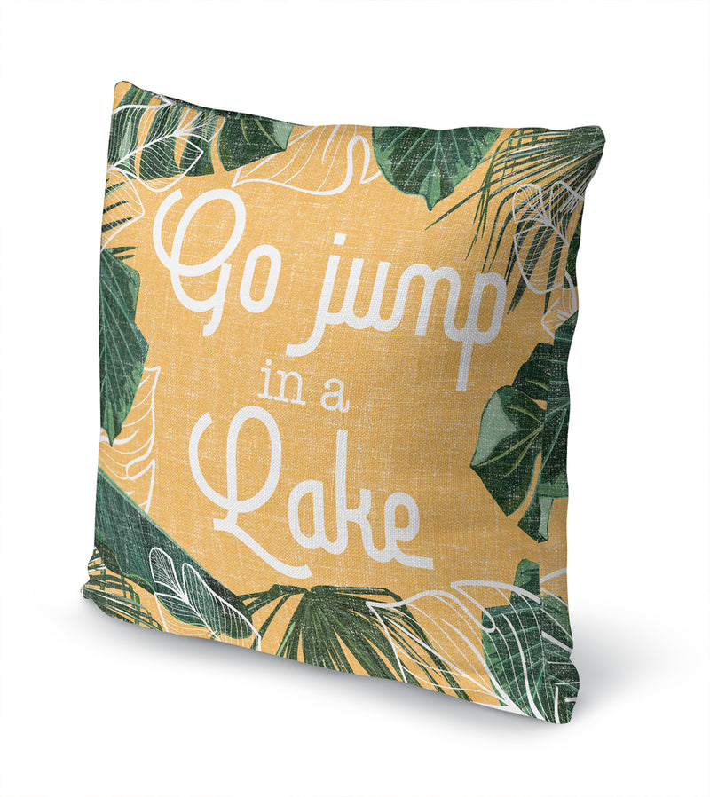 GO JUMP IN A LAKE Accent Pillow By Kavka Designs