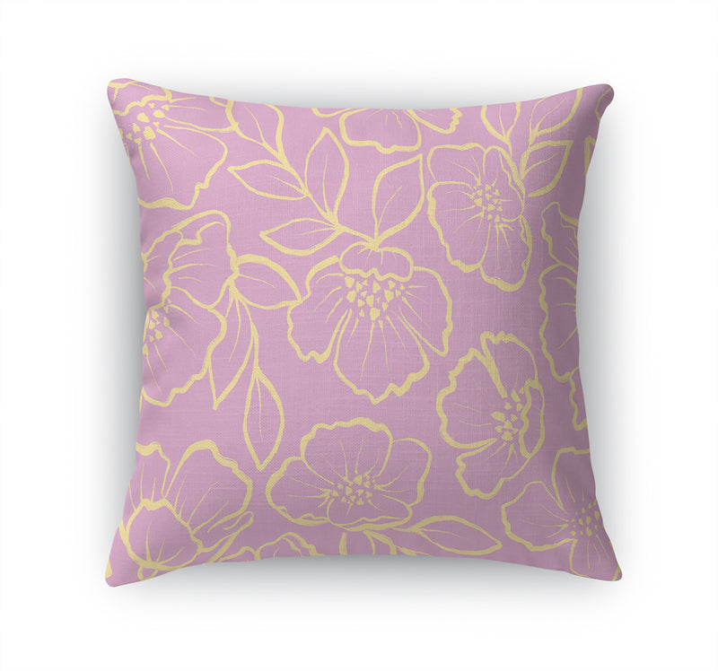 DOGWOOD SKETCH LAVENDER Accent Pillow By Kavka Designs