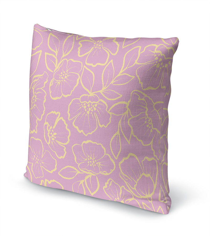 DOGWOOD SKETCH LAVENDER Accent Pillow By Kavka Designs