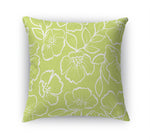 DOGWOOD SKETCH LIME Accent Pillow By Kavka Designs