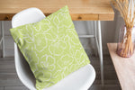 DOGWOOD SKETCH LIME Accent Pillow By Kavka Designs