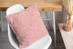 DOGWOOD SKETCH PINK Accent Pillow By Kavka Designs