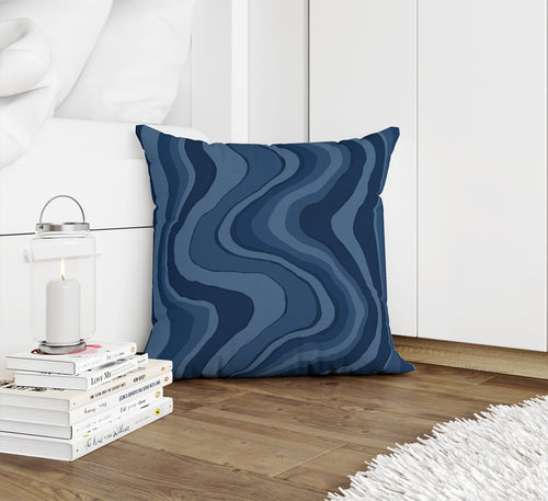 FLOW BLUE Accent Pillow By Kavka Designs