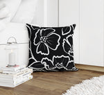 DOGWOOD SKETCH CHARCOAL Accent Pillow By Kavka Designs