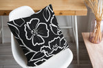 DOGWOOD SKETCH CHARCOAL Accent Pillow By Kavka Designs