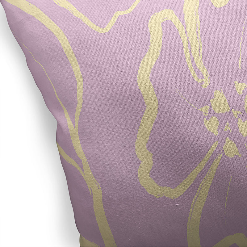 DOGWOOD SKETCH LAVENDER Accent Pillow By Kavka Designs