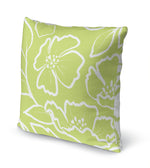 DOGWOOD SKETCH LIME Accent Pillow By Kavka Designs