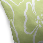 DOGWOOD SKETCH LIME Accent Pillow By Kavka Designs